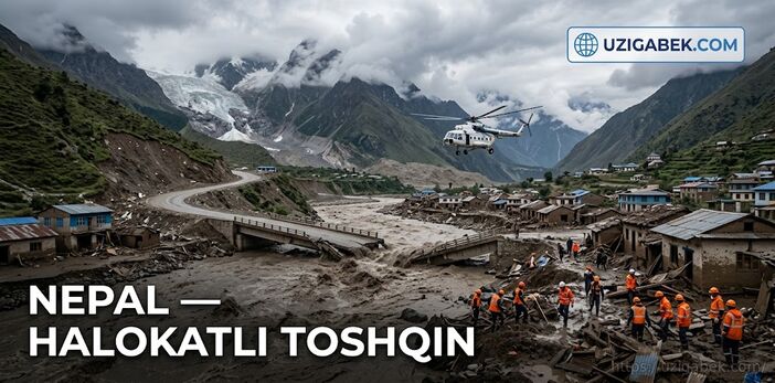 Nepalda halokatli toshqin: yuzlab qurbonlar va minglab bedarak yo'qoldi