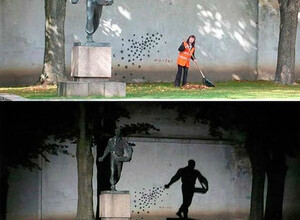 Kecha va kunduz. Kaunasdagi yodgorlik, Litva.